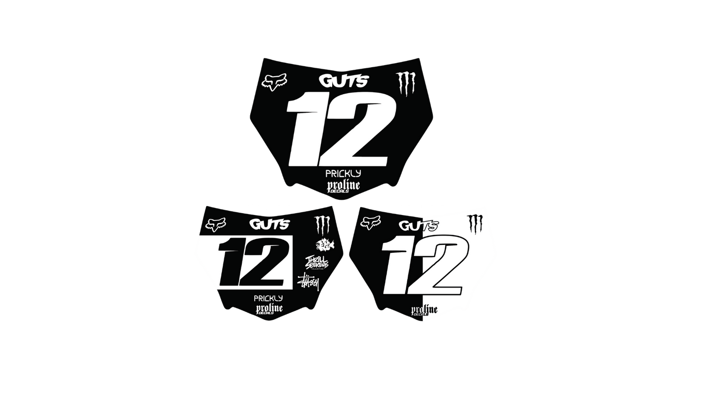 Motocutz Front Plate Decal