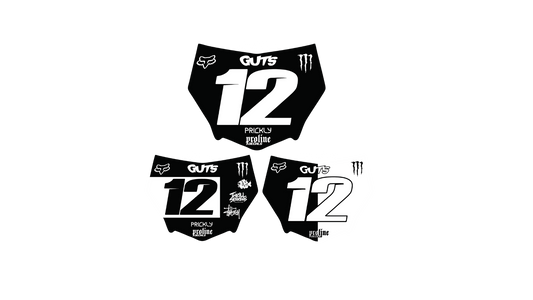 Motocutz Front Plate Decal